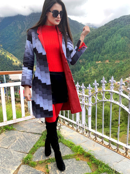 JUDITH ROMANTIC RHAPSODY COTTON PATCHWORK  QUILTED REVERSIBLE JACKET