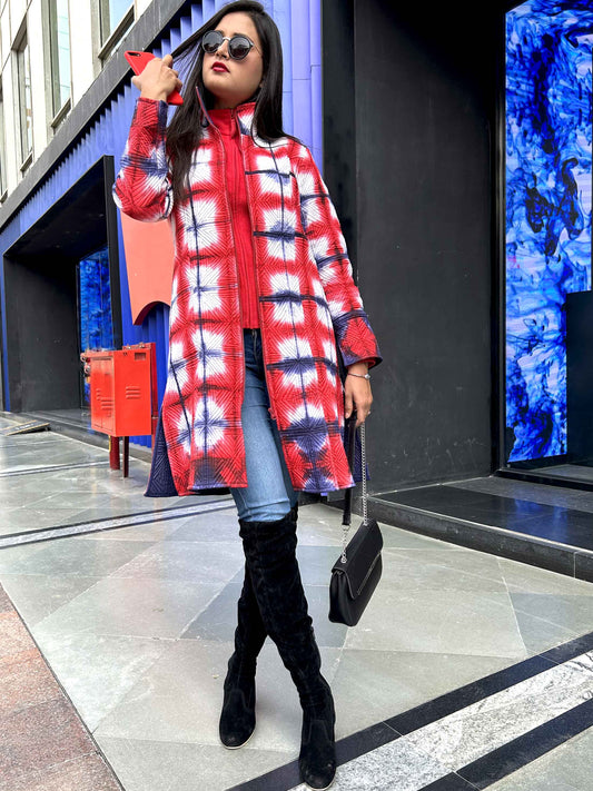 LAUREN ROMANTIC RHAPSODY SHIBORI QUILTED REVERSIBLE JACKET
