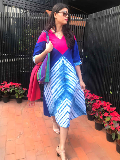 NANCY LOVE ALWAYS HAND WOVEN COTTON DERBY DRESS