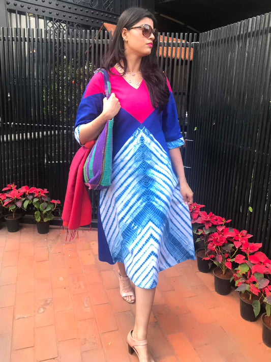 NANCY LOVE ALWAYS HAND WOVEN COTTON DERBY DRESS