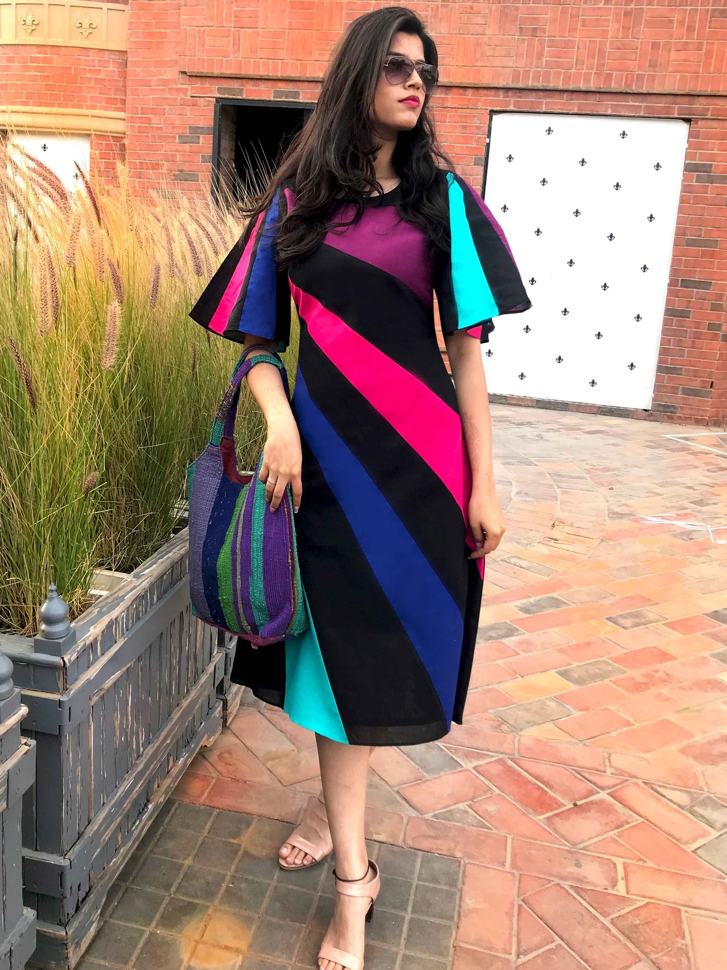 NIGELLA LOVE ALWAYS HAND WOVEN COTTON DERBY DRESS