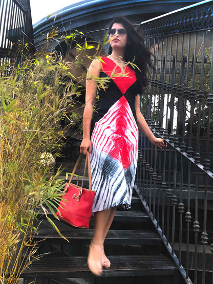 NINA LOVE ALWAYS HAND WOVEN COTTON DERBY DRESS