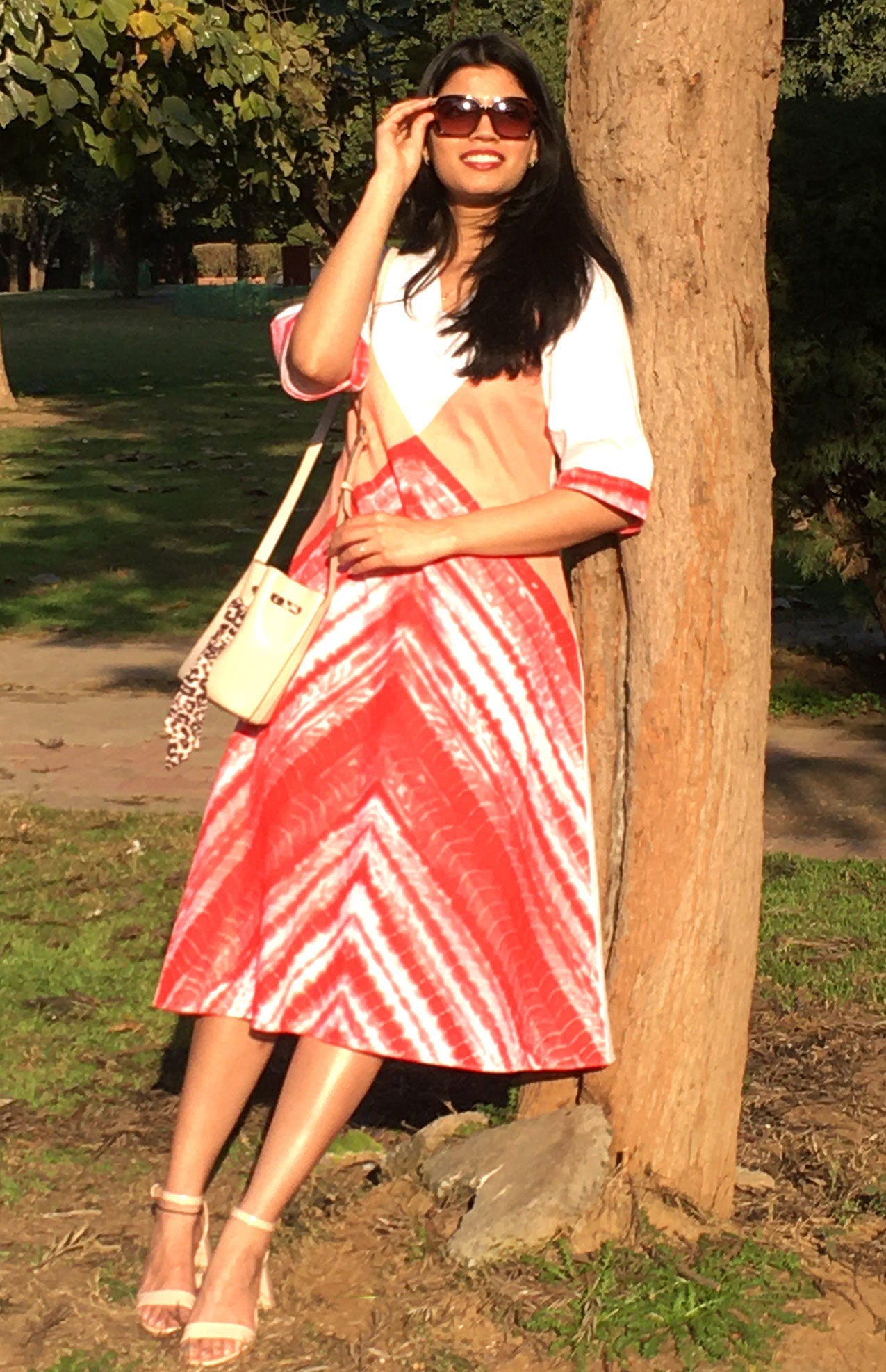NELLIE LOVE ALWAYS HAND WOVEN COTTON DERBY DRESS