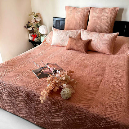 STEVEN NORTHERN LIGHTS OMBRE QUILTED BEDCOVER SET