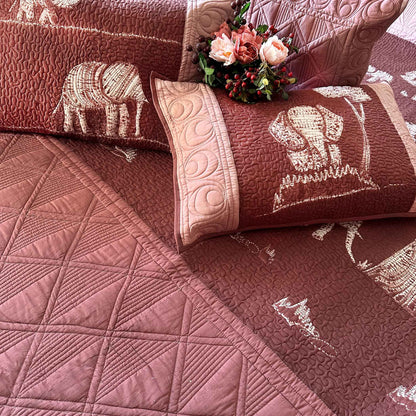LLOYD POETRY IN NATURE NUI SHIBORI OMBRE QUILTED BEDCOVER SET