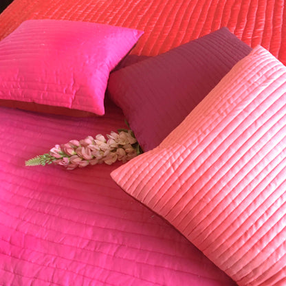VENESSA LOVE ALWAYS PATOLA SILK QUILTED BEDCOVER SET