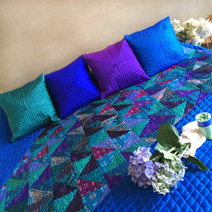 VENEZIA LOVE ALWAYS PATOLA SILK QUILTED BEDCOVER SET