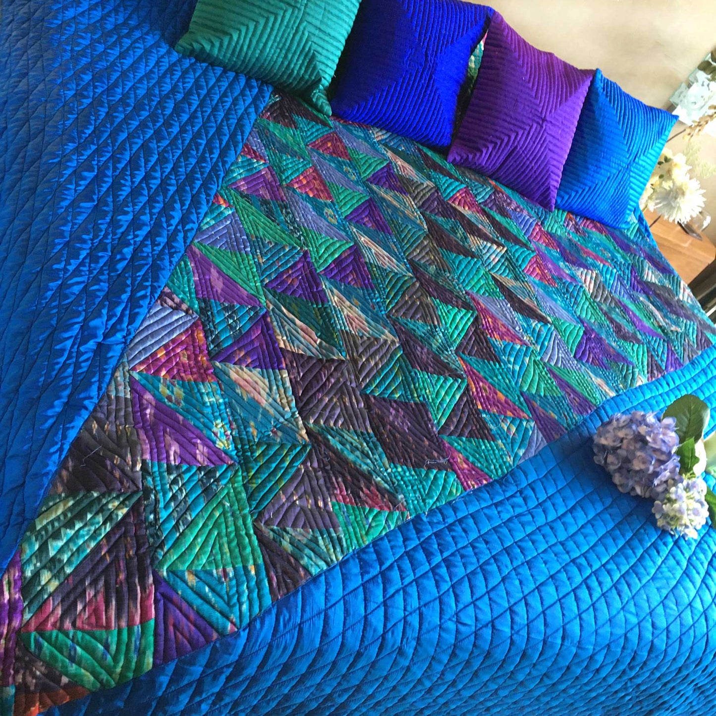 VENEZIA LOVE ALWAYS PATOLA SILK QUILTED BEDCOVER SET