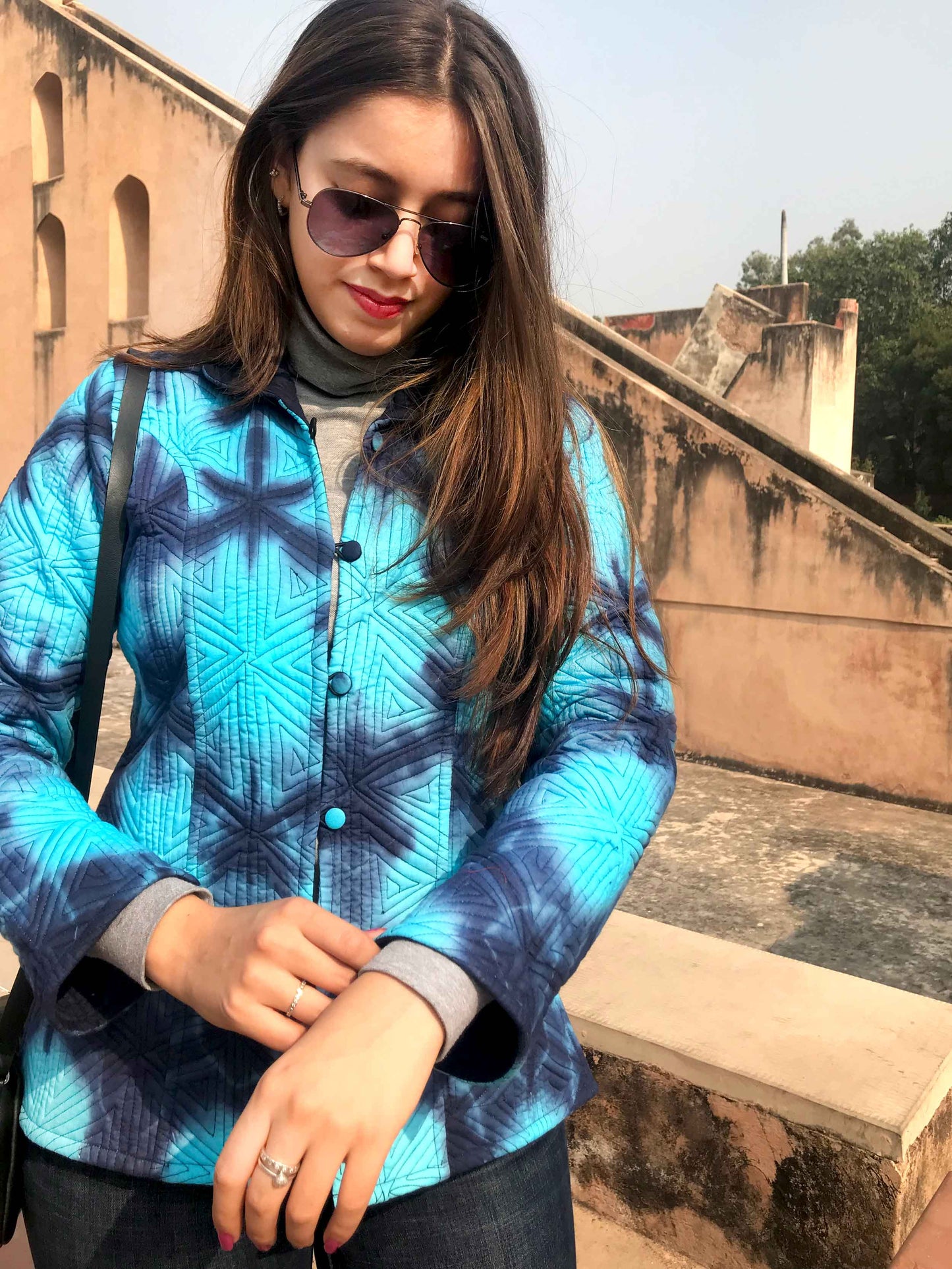 HARLEEN KYOTO SHIBORI QUILTED JACKET
