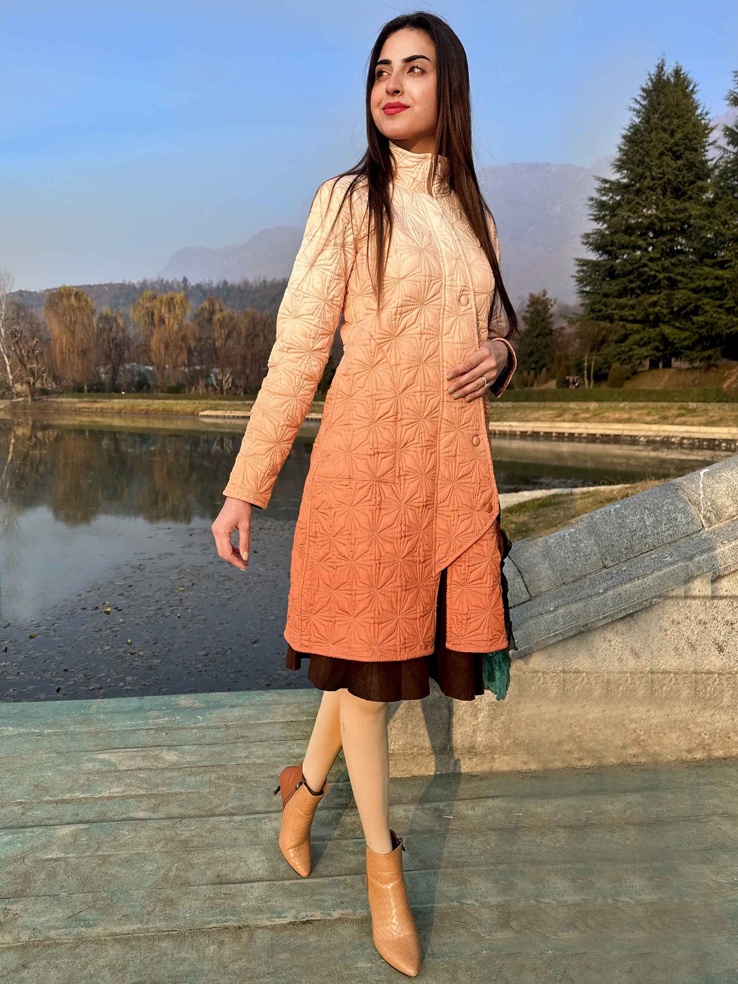 ROCKLYNN ROMANTIC RHAPSODY PURE SILK QUILTED REVERSIBLE JACKET