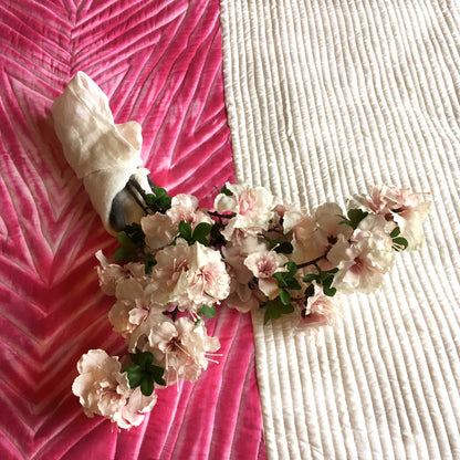 VIERA  LOVE ALWAYS SHIBORI SHABANG QUILTED BEDCOVER SET