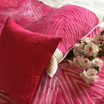 VIERA  LOVE ALWAYS SHIBORI SHABANG QUILTED BEDCOVER SET