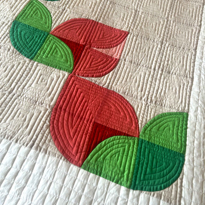 DANICA TULIPS OF KASHMIR PATCHWORK QUILTED BEDCOVER SET