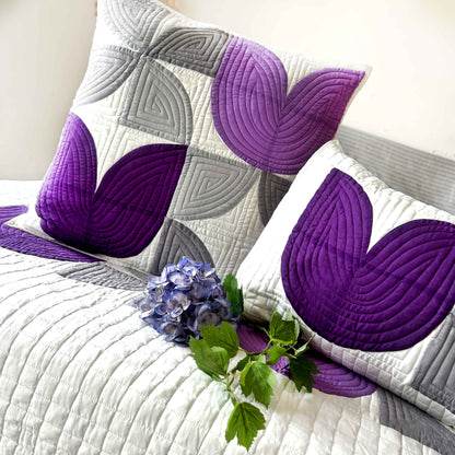 DONITA TULIPS OF KASHMIR PATCHWORK QUILTED BEDCOVER SET