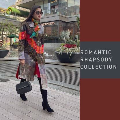LUCILLE ROMANTIC RHAPSODY PATOLA SILK PATCHWORK QUILTED REVERSIBLE JACKET