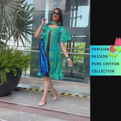 IVETTE PARISIAN PASSION PURE CHIFFON DRESS