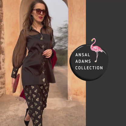 CYNTHIA ANSEL ADAMS INSPIRED BROCADE CO-ORD SET