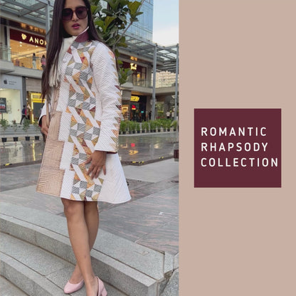 LESLIE ROMANTIC RHAPSODY PATOLA SILK PATCHWORK  QUILTED REVERSIBLE JACKET