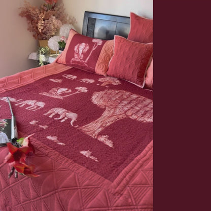 LANCE POETRY IN NATURE NUI SHIBORI OMBRE QUILTED BEDCOVER SET